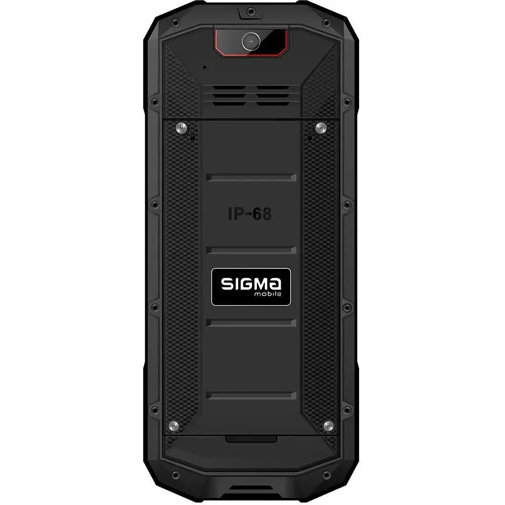 Кнопочный телефон Sigma mobile X-treme Pa68 черно красный - фото 2
