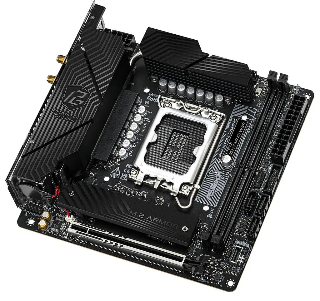 Материнская плата AsRock B760I LIGHTNING WIFI (B760I LIGHTNING WIFI) (Socket 1700, Intel B760, Mini-ITX) - фото 3