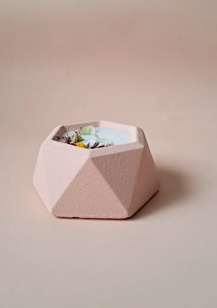 Свічка ручної роботи Svich Shop персиковий колір - фото 3
