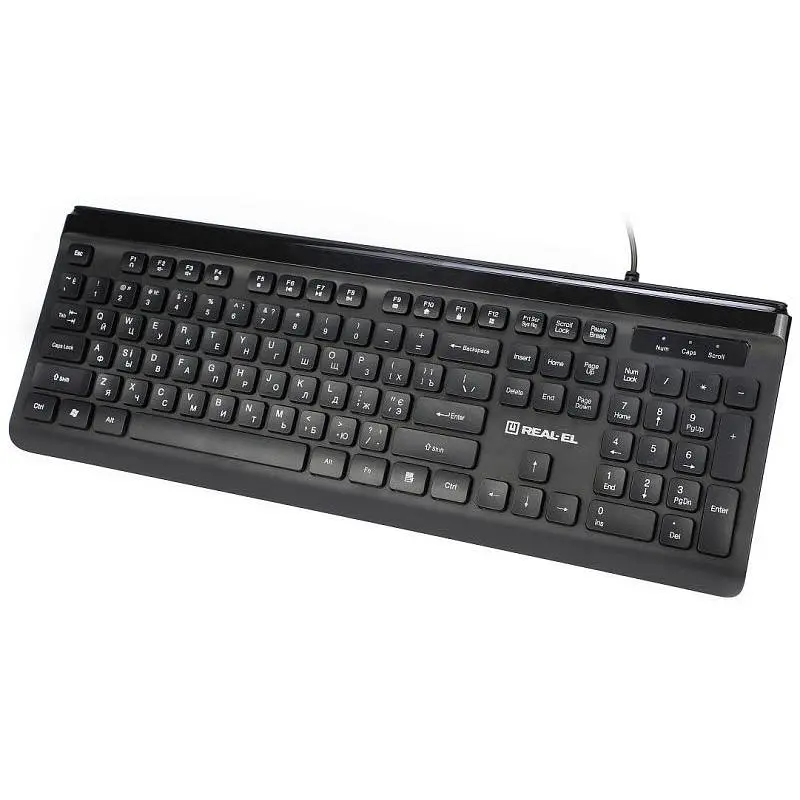 Клавіатура REAL-EL 7085 Black - фото 3