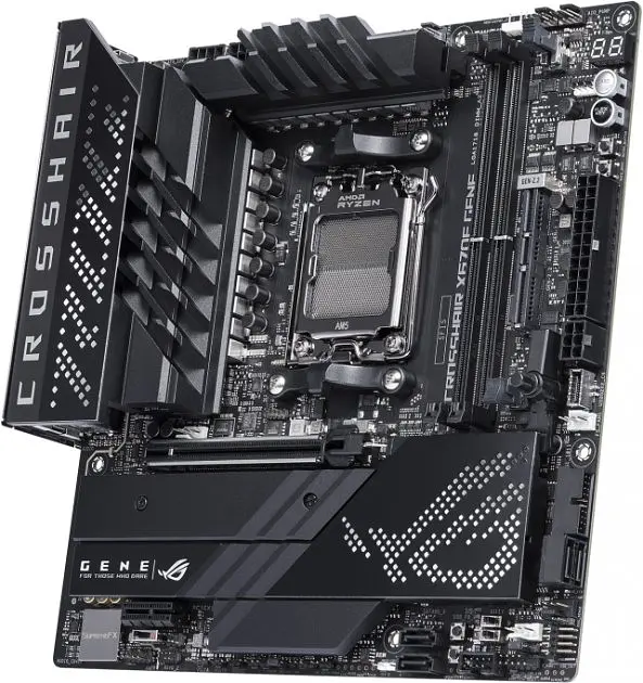 Материнська плата ASUS ROG CROSSHAIR X670E GENE (ROG CROSSHAIR X670E GENE) (Socket AM5, AMD X670E, Micro-ATX) Б/в - фото 3