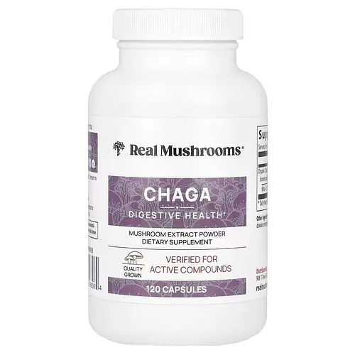 Чага (Chaga) Chaga Mushroom 120 капсул Real Mushrooms vit0004704