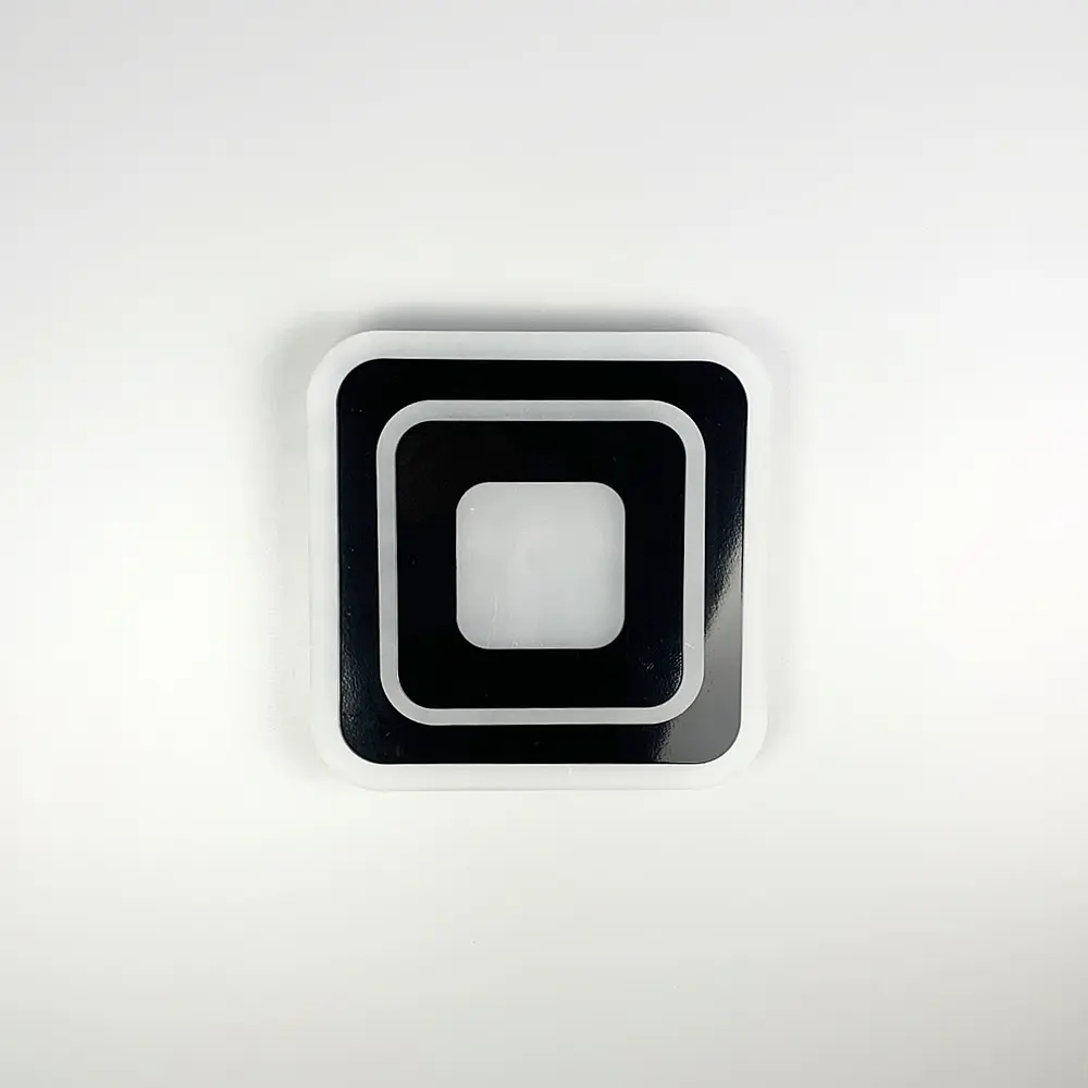 Світлодіодний світильник з матовим акрилом Line F 20х20 см Арт. 2234-200 BR BK - фото 2