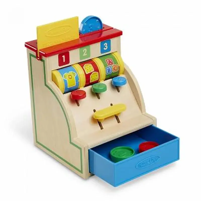 Розвиваюча іграшка Melissa&Doug Перший дерев'яний касовий аппарат (MD3378) - фото 4