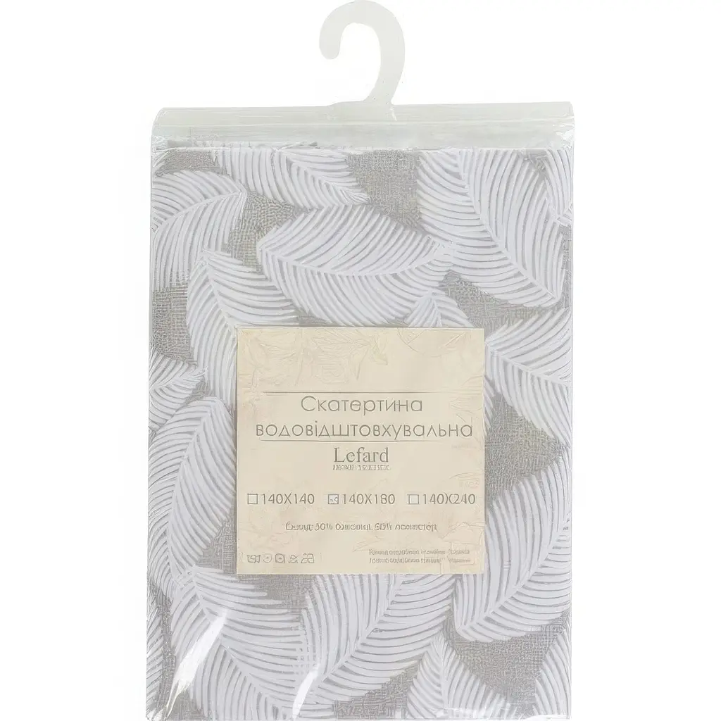 Скатерть водоотталкивающая Lefard Home Textile Pineto gris 140х140 см (715-310) - фото 5