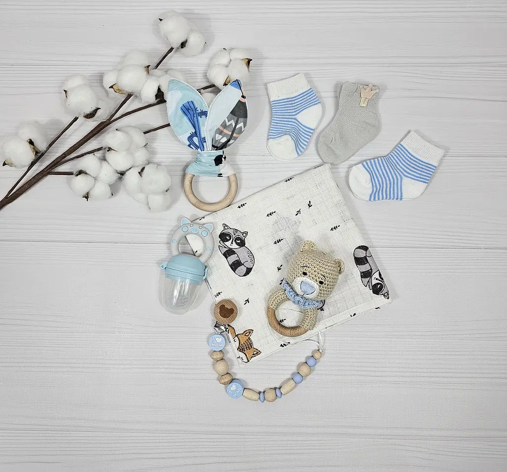 Букет з пелюшок для немовлят A.L.Babybox Панда індіанець 2 16 од. (BU 26527024) - фото 10