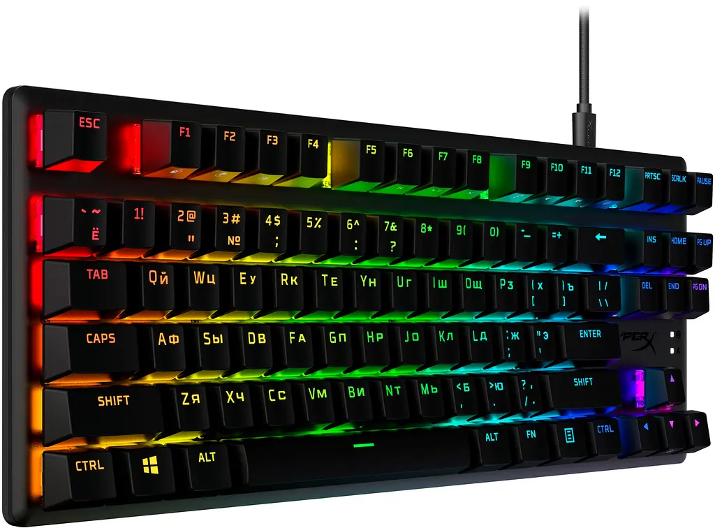 Клавіатура HyperX Alloy Origins Core PBT HX Aqua [639N9AA] [82131] - фото 2