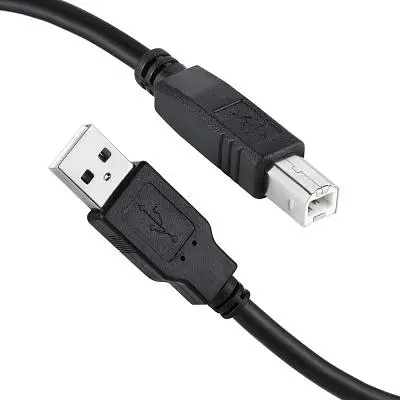 Кабель для принтера ColorWay USB 2.0 AM/BM 2.0m black (CW-CBUB072-BK) - фото 2