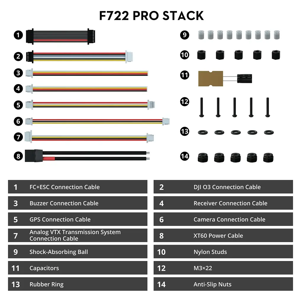 Стек FC+ESC Flywoo GOKU F722 Pro V2 55A 32Bit 128K із 16МБ Blackbox - фото 6