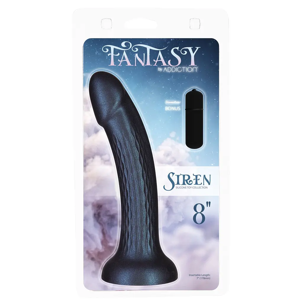 Фалоімітатор на присосці Addiction Fantasy Siren, 20.3 см + віброкуля в подарунок - фото 8