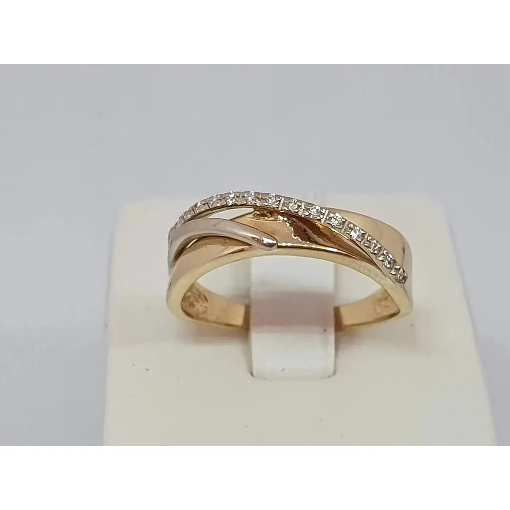 Золоте кільце Гаразд з діамантами. 3022222 20 - фото 7