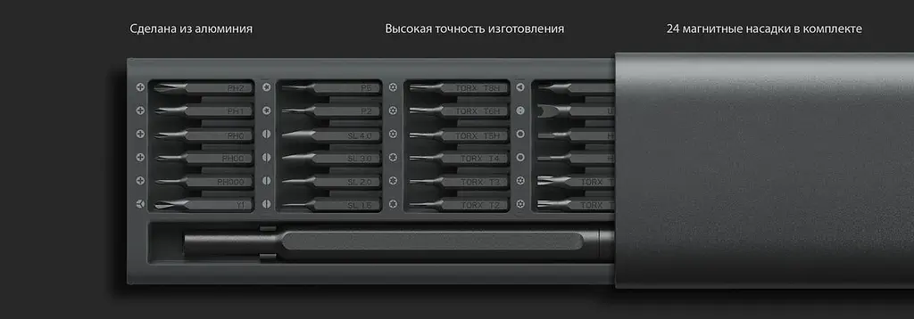 Отвертка - набор с битами Mi Precision Screwdriver Kit (BHR4680GL) - фото 2