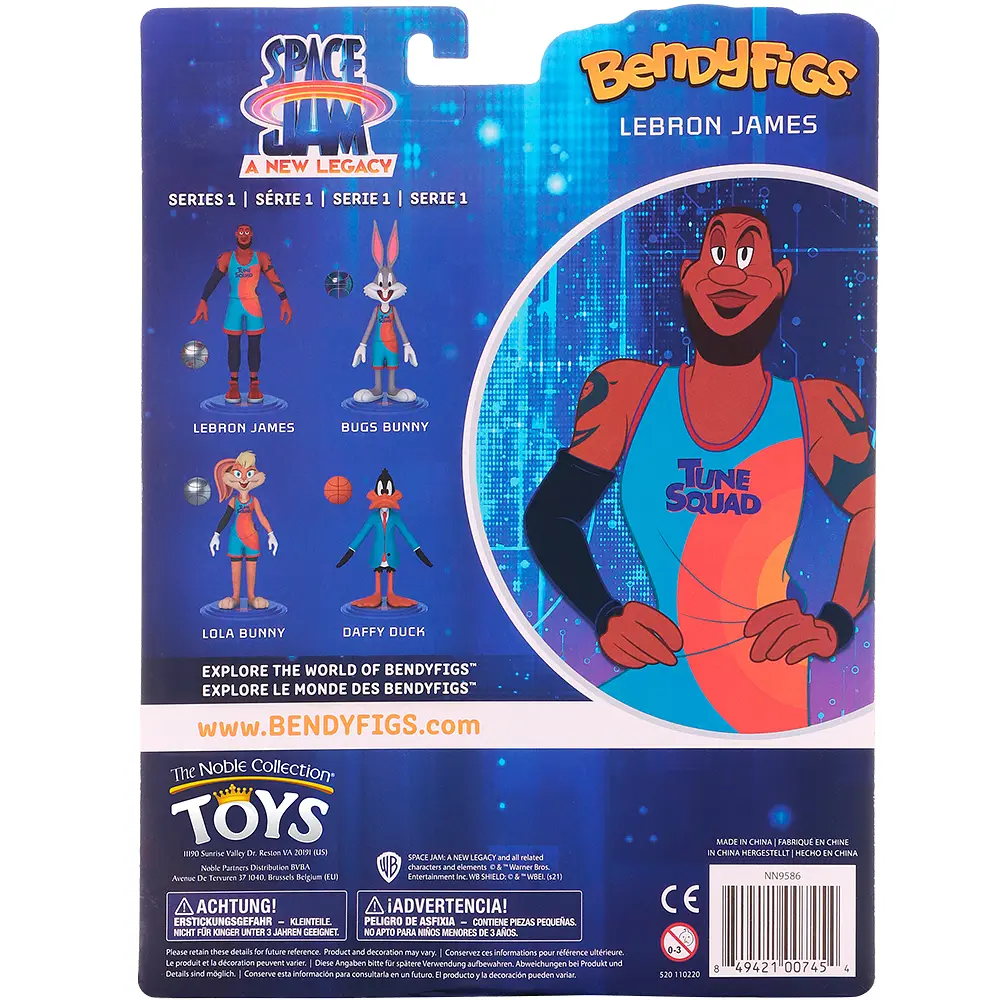 Фигурка Looney Tunes Lebron SJ2 Bendyfig (Космический джем 2) 19 см - фото 9