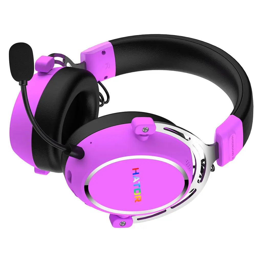 Игровая гарнитура HATOR Hypergang 3 Hi-Res Wireless Cyber Violet (ESH52) - фото 3