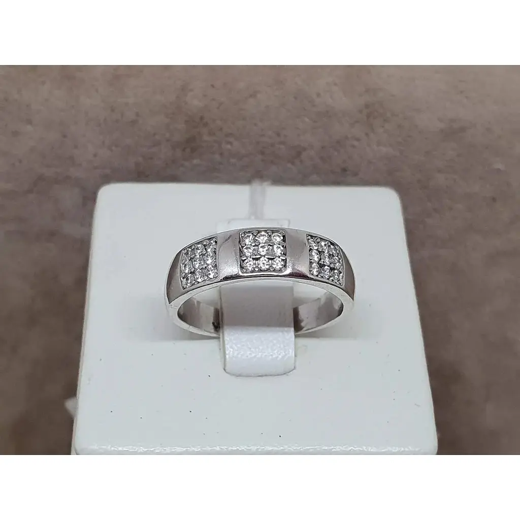 Срібне кільце Агні УАЙТ ДРІМ з фіанітами. 1597/1Р-CZ 16,5 - фото 4