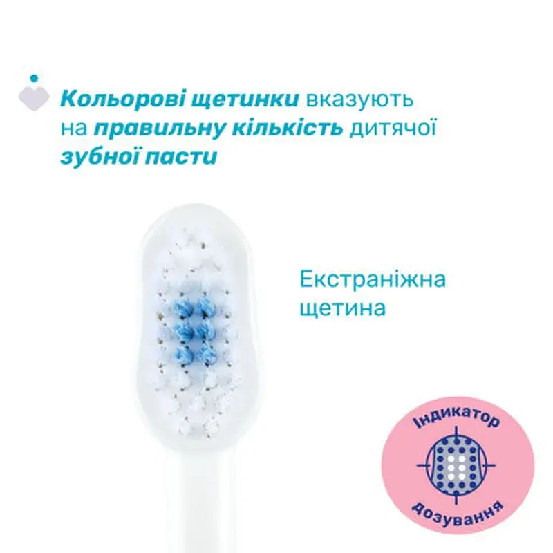Дитяча зубна щітка Chicco на присосці, 3-6 років рожева (8058664174720) (12083.00) - фото 2