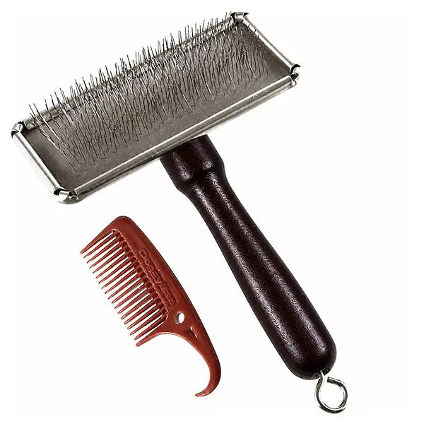 Пуходерка для котів Cattyman NSC Slicker Brush Кеттімен Слікер з гребінцем
