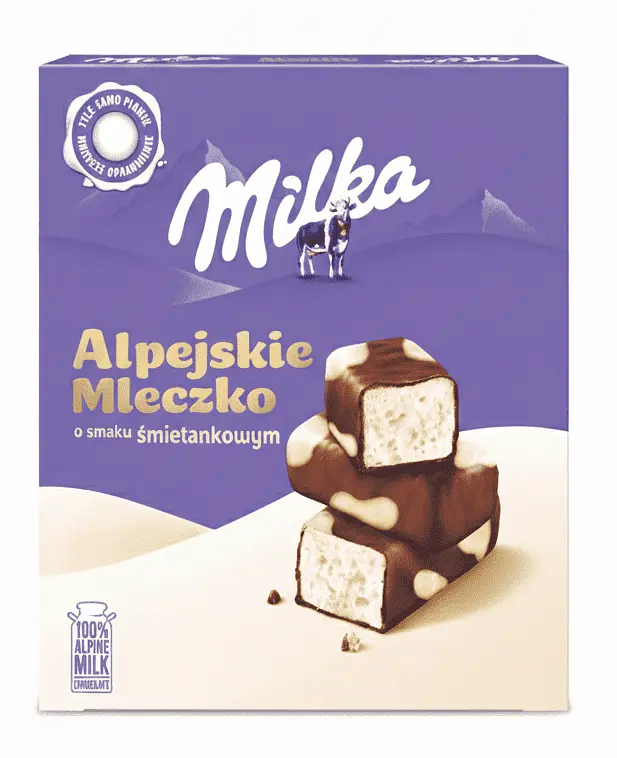 Цукерки пташине молоко Milka Alpine Milk Creamy 330г