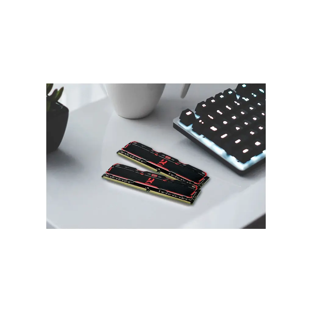 Модуль пам'яті для комп'ютера DDR4 32GB (2x16GB) 3200 MHz IRDM Black Goodram (IR-X3200D464L16A/32GDC) - фото 3