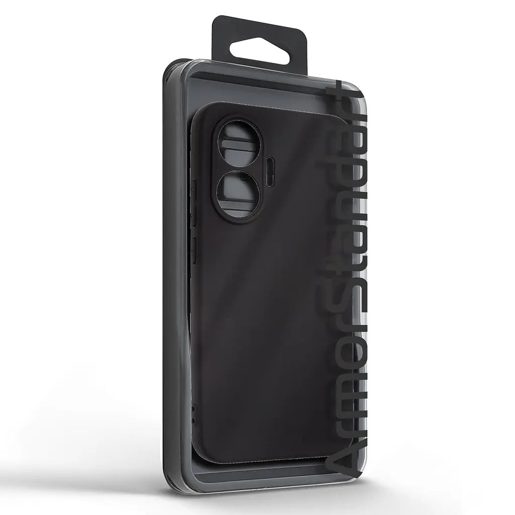 Чехол-накладка для смартфона Xiaomi Poco F7 противоударный, силиконовый, термополиуретановый (ТПУ), с защитой камеры и корпуса, черный, защита всего корпуса, ArmorStandart (ARM80376) - фото 5