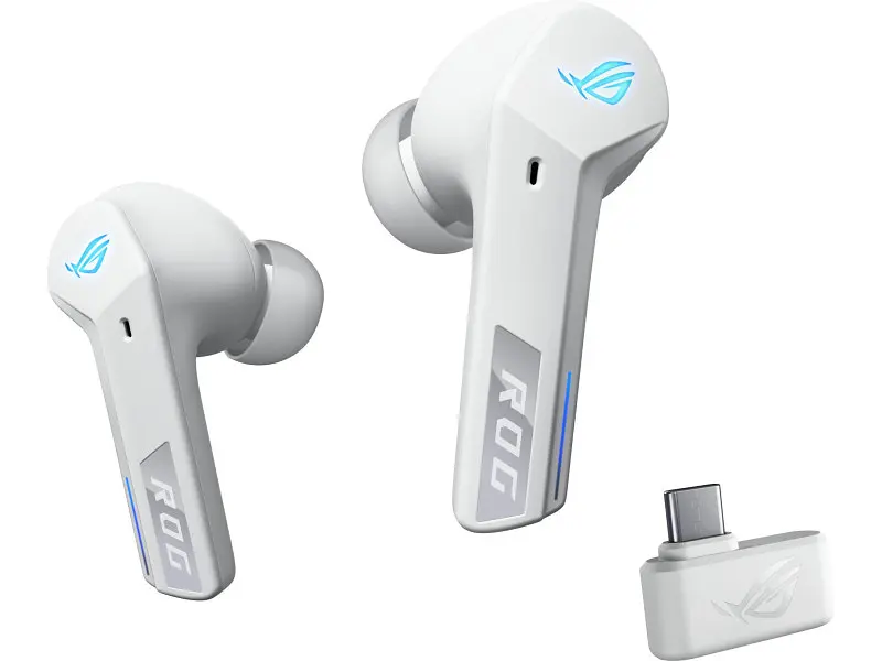 Комп'ютерна гарнітура Asus ROG Cetra True Wireless SpeedNova Moonlight White (90YH03Y0-BTUA10) - фото 2