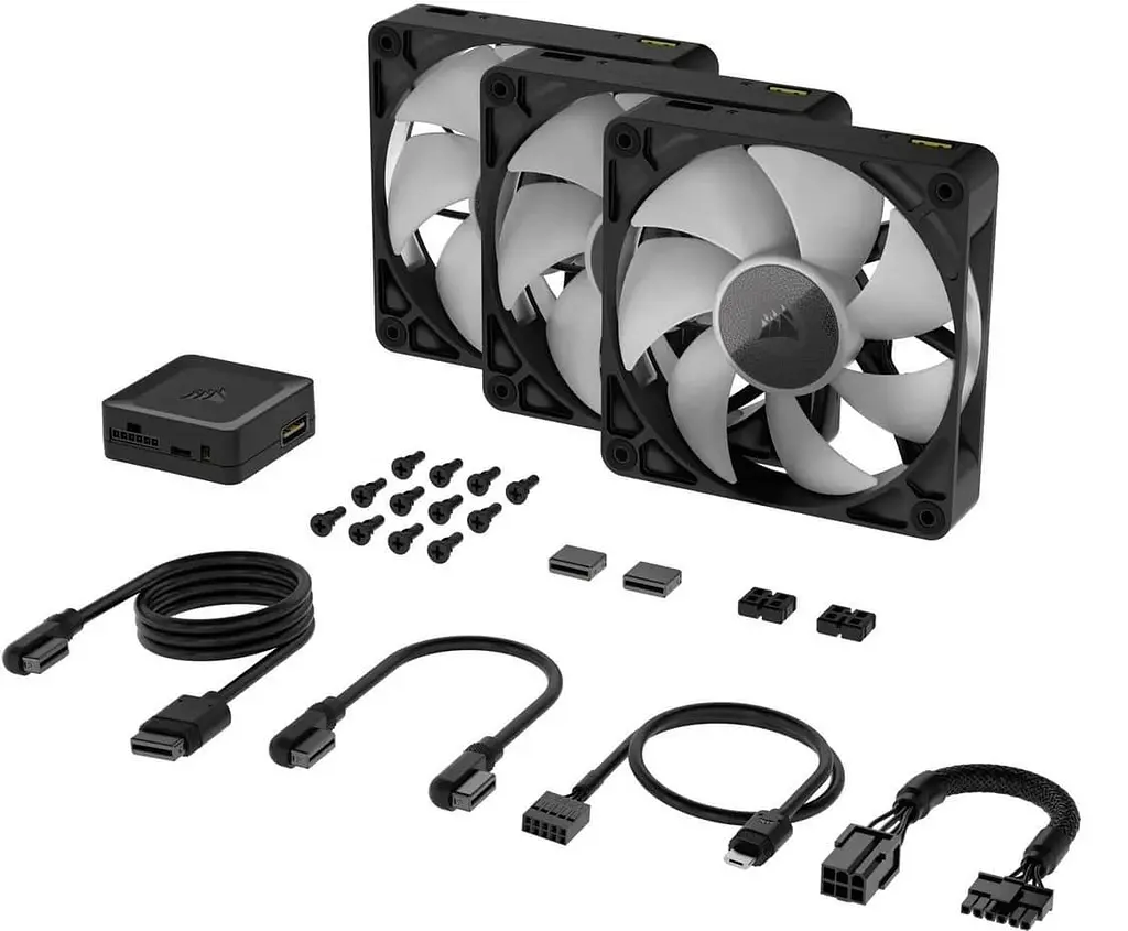 Вентилятор Corsair iCUE Link RX120 RGB PWM Triple Pack (CO-9051018-WW) Б/у - фото 3