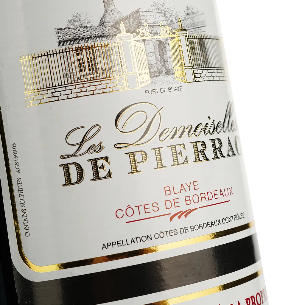 Вино AG Vins Les Demoiselles De Pierrac AOP Blaye Cotes De Bordeaux, красное, сухое, 0,75 л (917822) - фото 5