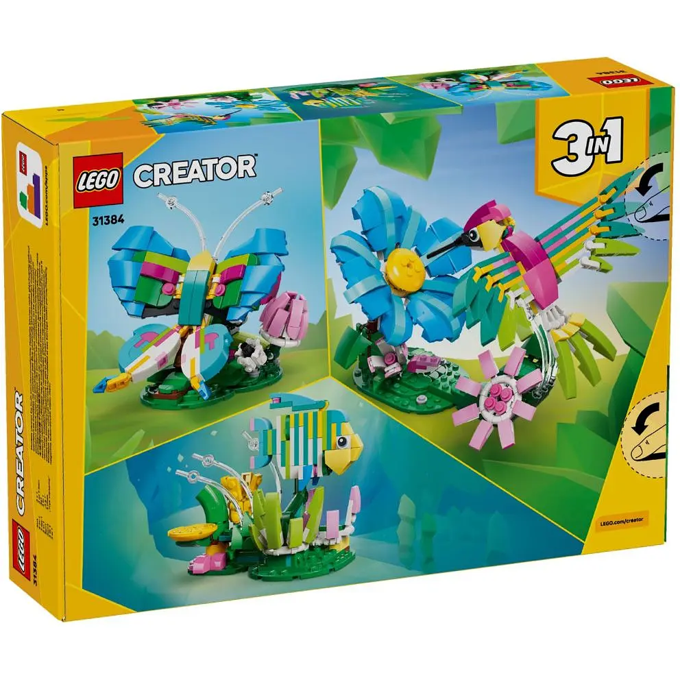 Конструктор LEGO Creator Дикі тварини: барвистий колібрі 312 деталей (31384)  - фото 8