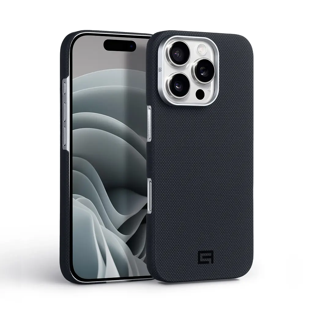 Чехол ArmorStandart BlackIcon Aramid Plain MagCase для Apple iPhone 16 Pro Black (ARM90169) - фото 2