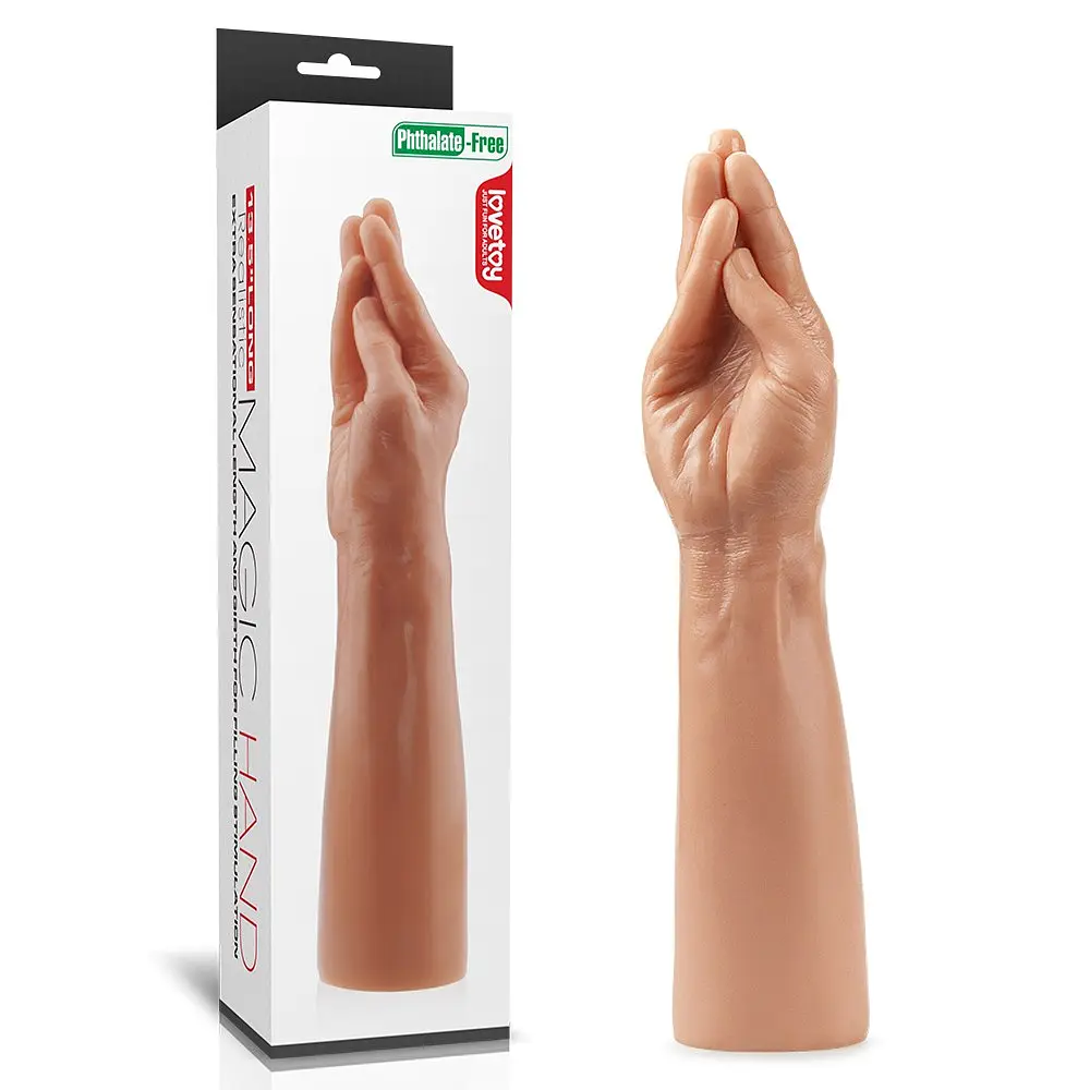 Рука для фістингу Lovetoy King Size Realistic Magic Hand 35 см тілесний - фото 10