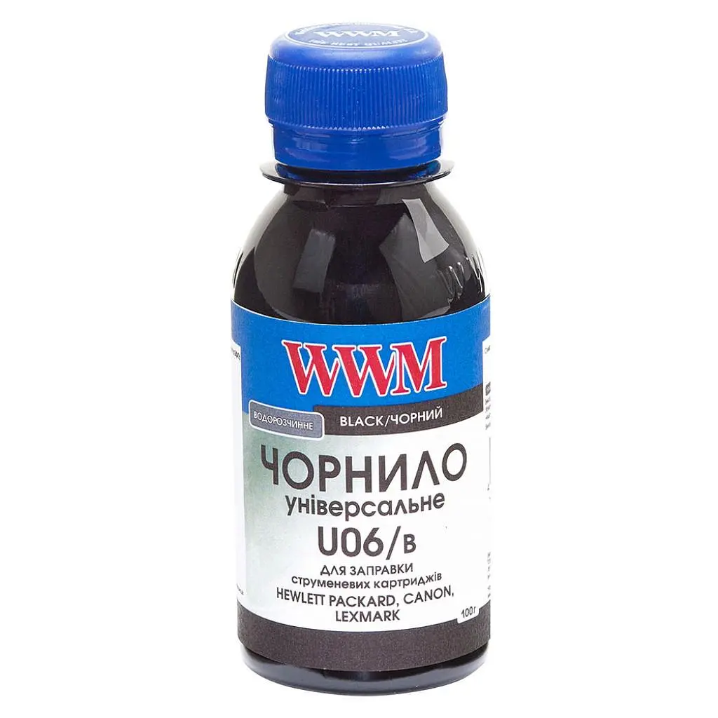 Чорнило WWM Canon/HP/Lexmark 100 г Black (U06/B-2)