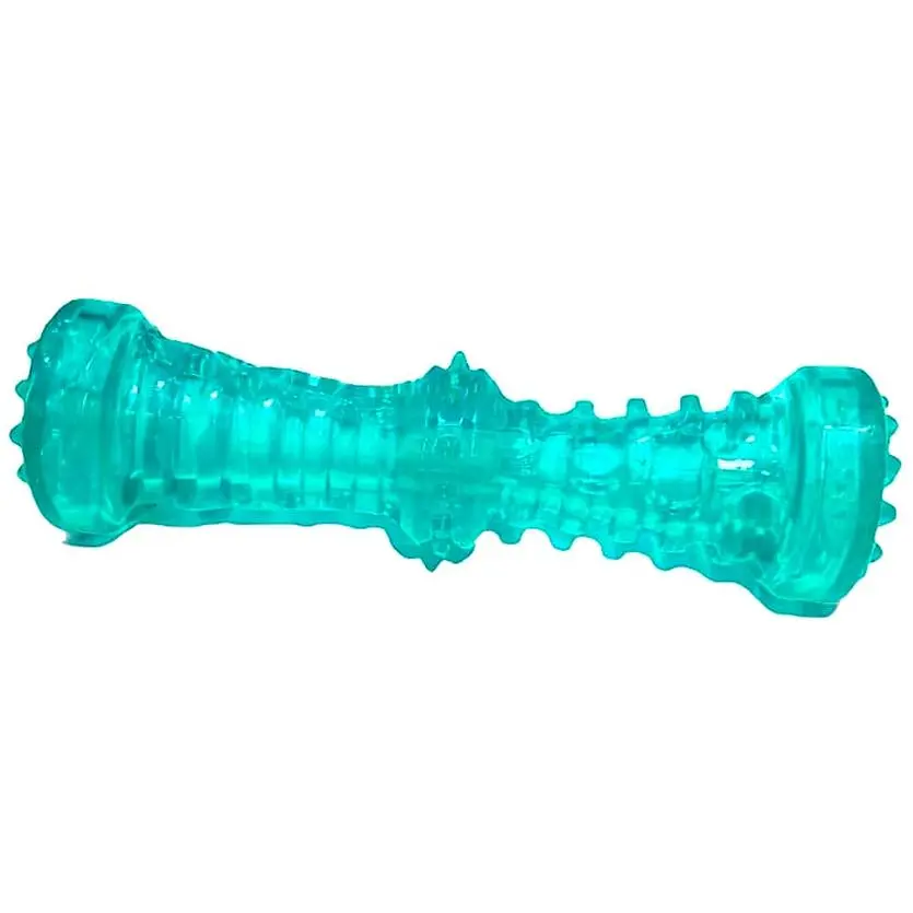 Игрушка для собак Nunbell Гантель большая 18.5x5 см зеленая (YM0161) - фото 2