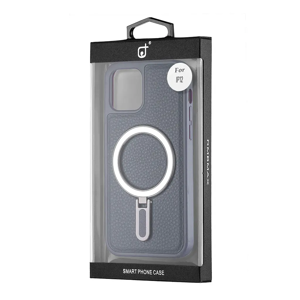 Чохол Jinduka Leather Ringo iPhone 12 Blue - фото 2