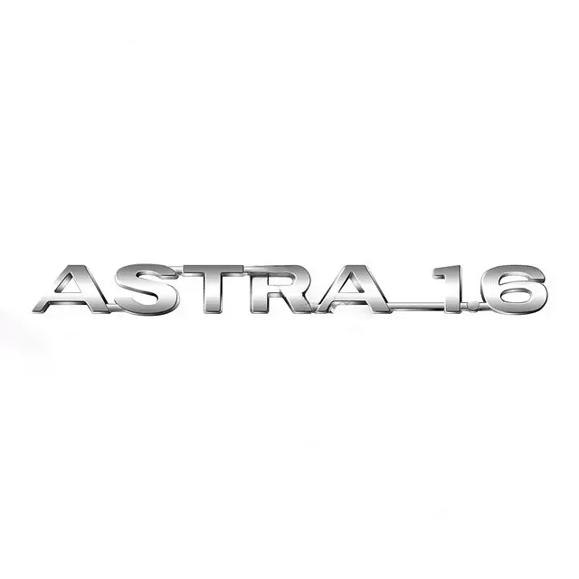 Емблема напис ASTRA-1.6 Айстра 182х18 мм Хром (Завод) - фото 2