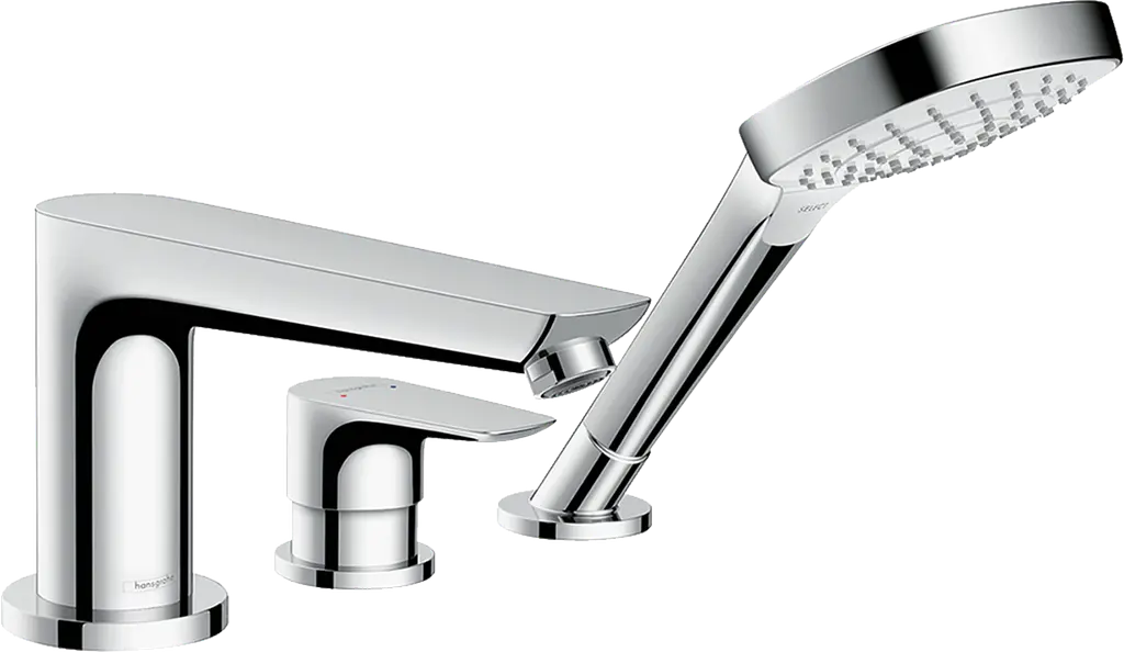 Змішувач Hansgrohe Talis E врізний на край ванни 3 отвори 71731000 Хром