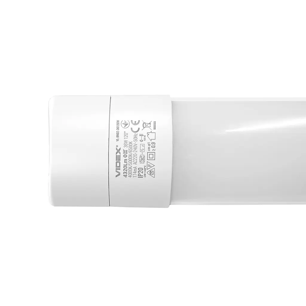 LED світильник лінійний магістральний Videx BN02, 36W 1.2М 4000K-5000K-6500K білий (29299-000) - фото 4