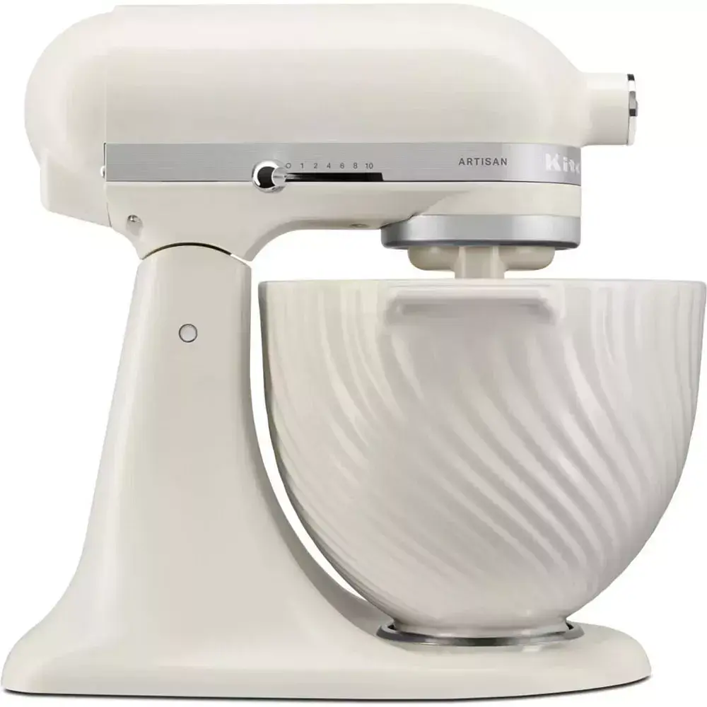 Чаша KitchenAid 4,7 л 5KSM2CB5MR керамічна візерунок біла меренгa - фото 2