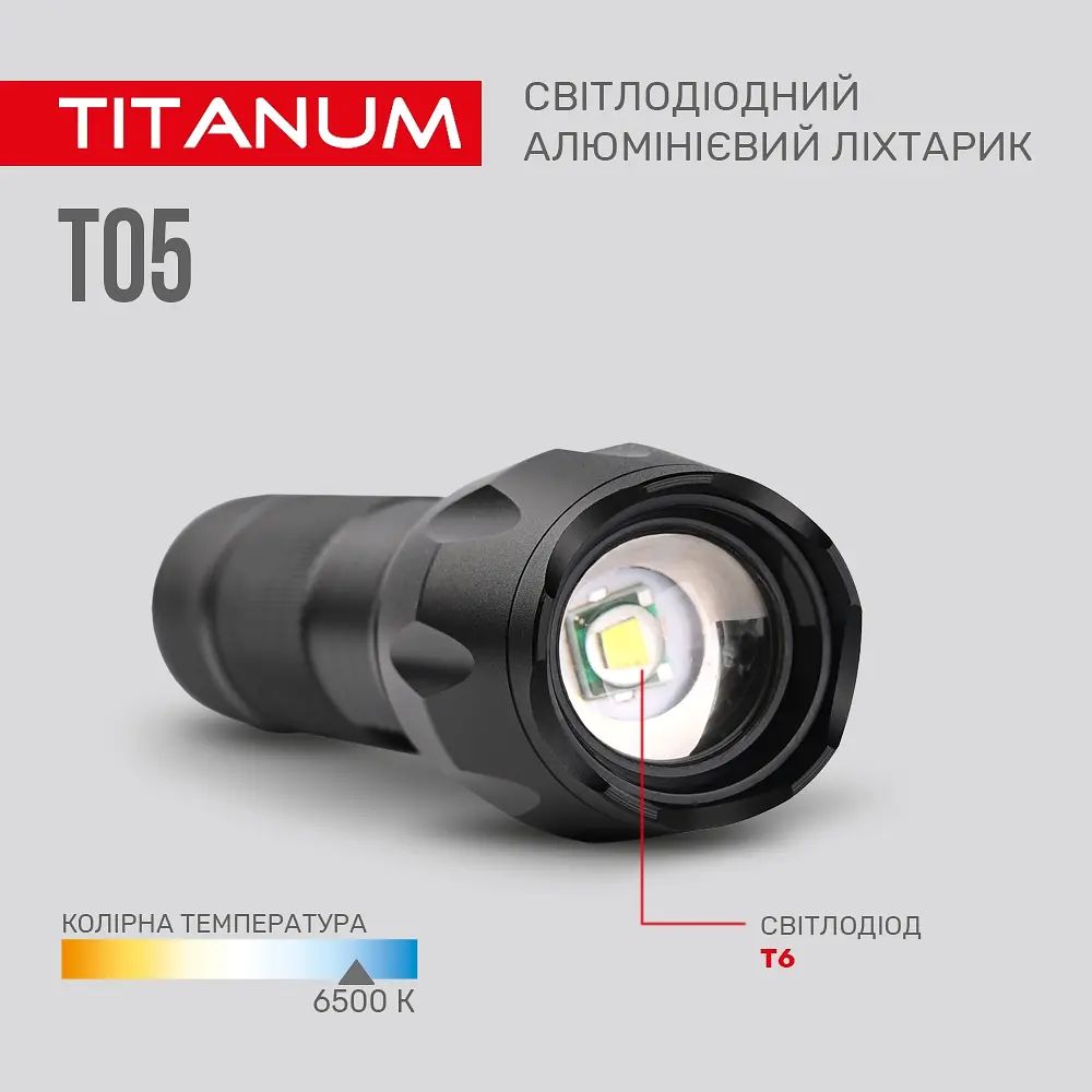 Ліхтар портативний Videx Titanum 300 Lm 6500 K (TLF-T05) - фото 7