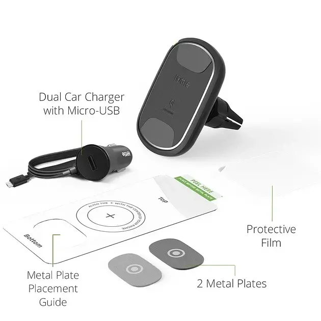 Автотримач для телефона магнітний iOttie iTap Wireless 2 Fast Charging-t тримач з бездротовою зарядкою - фото 5