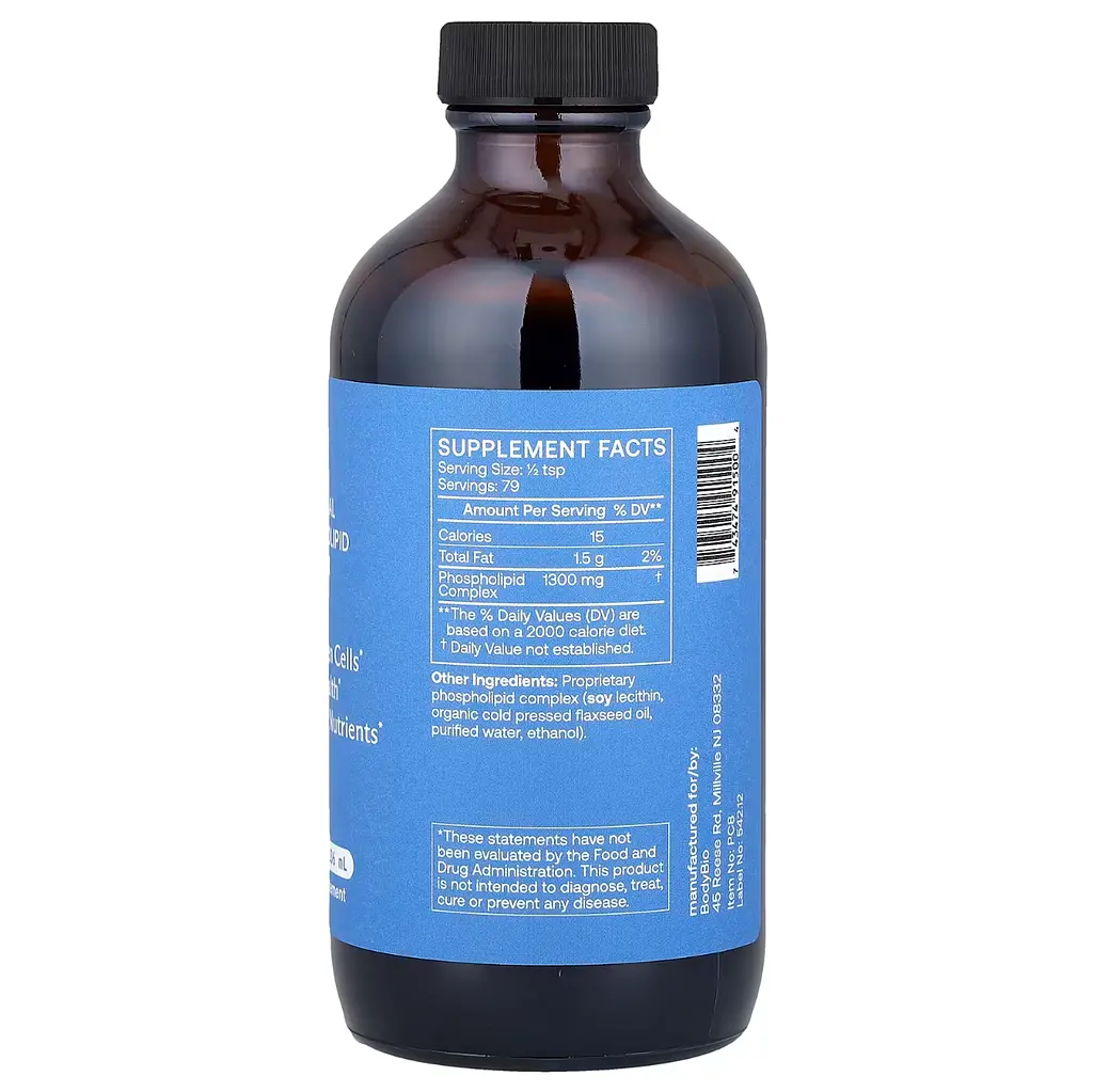 Холін (В-4) PC Liposomal Phospholipid Complex 236 мл BodyBio vit0004768 - фото 2