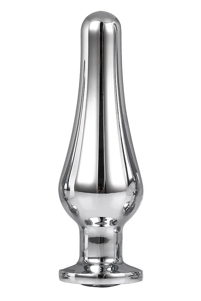 Анальна пробка Gleaming Love Pleasure Plug S 9 см (срібляста) - фото 4