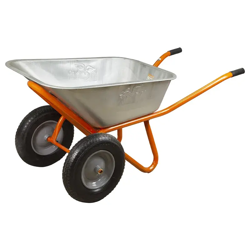 Тачка будівельна Flora двоколісна 100 л 320 кг колесо 15" (з 5 частин) (5056714)
