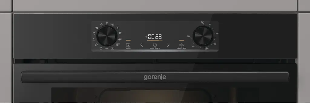 Духовой шкаф Gorenje электрический 77 л, A+, дисплей, IconLed, пиролиз, черный - фото 4