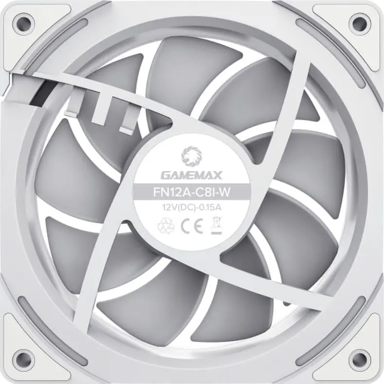 Вентилятор GameMax 120мм FN12A-C8I-W (FN12A-C8I-W) - фото 4