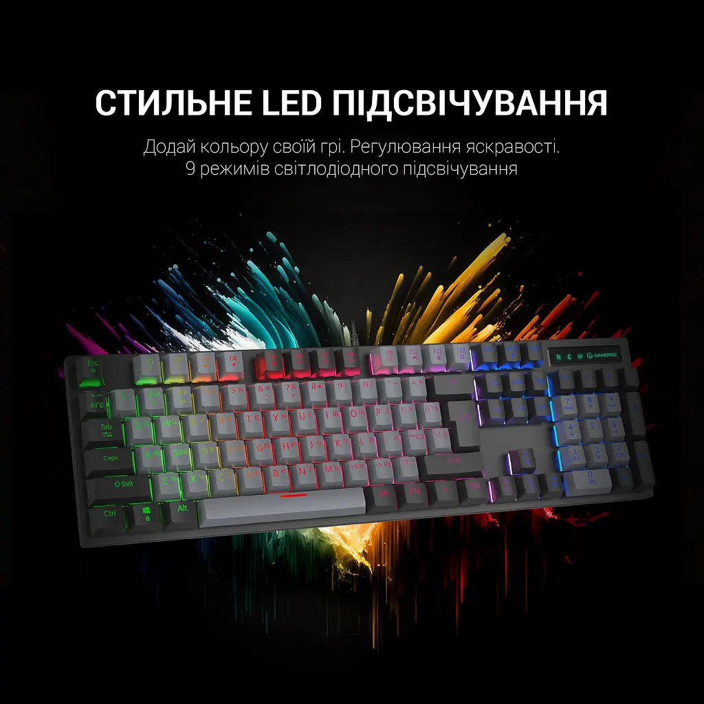 Клавиатура GamePro Blue Switch механическая (MK105B) - фото 9