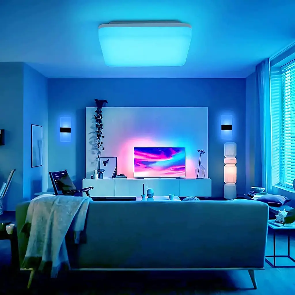вітлодіодний настінний світильник VOMI RGB на батарейках - фото 3