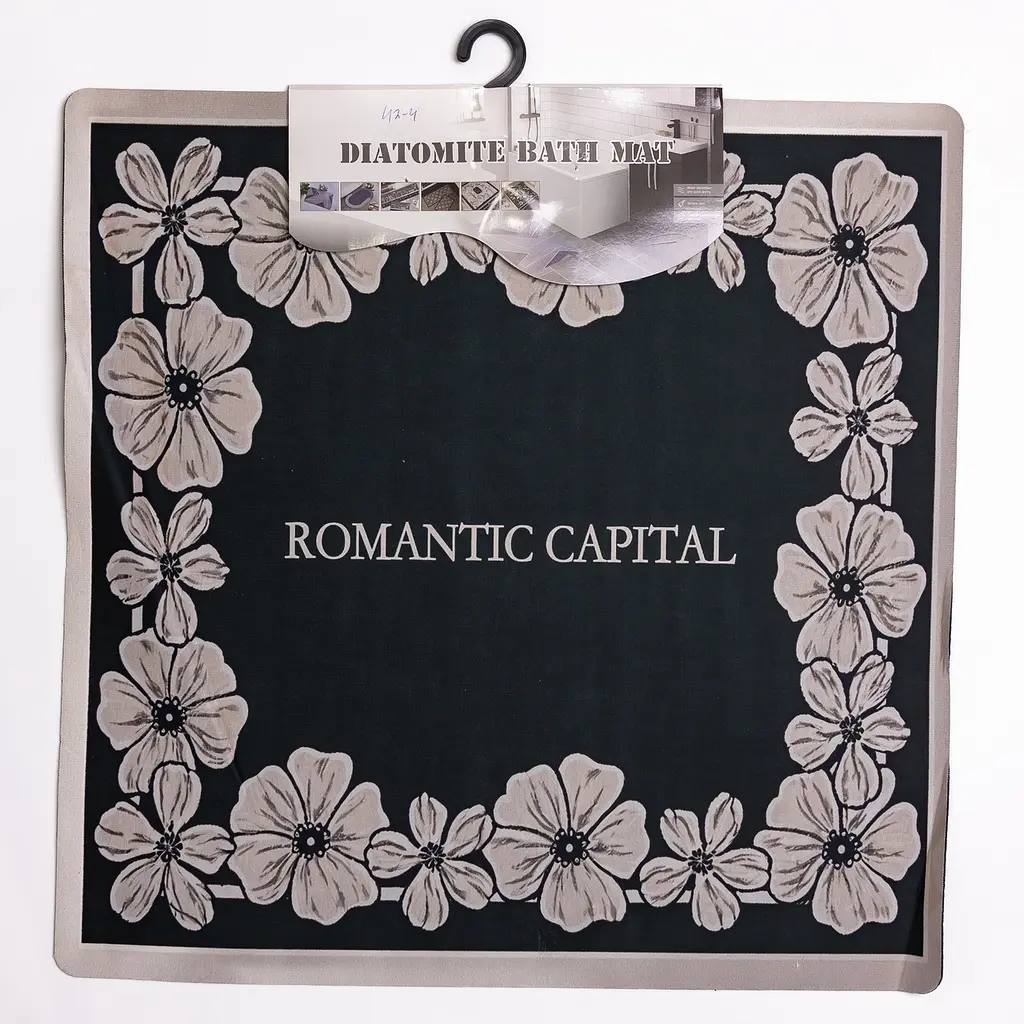 Защитный коврик на стиральную машину из диатомита Romantic Capit 58×58 (см) коврик для ванной комнаты - фото 4