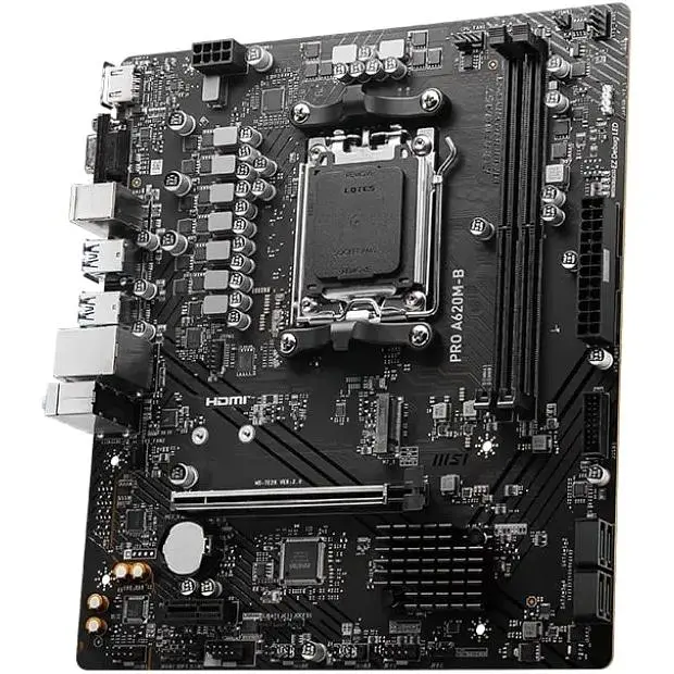 Материнська плата MSI PRO A620M-B sAM5 A620 2xDDR5 M.2 HDMI D-Sub mATX - фото 3