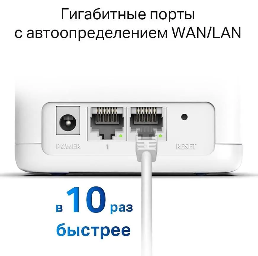 MESH-система Mercusys mesh Halo H30G AC1200 3Pcs White 802.11ac (Halo-H30G-3-pack) - фото 6