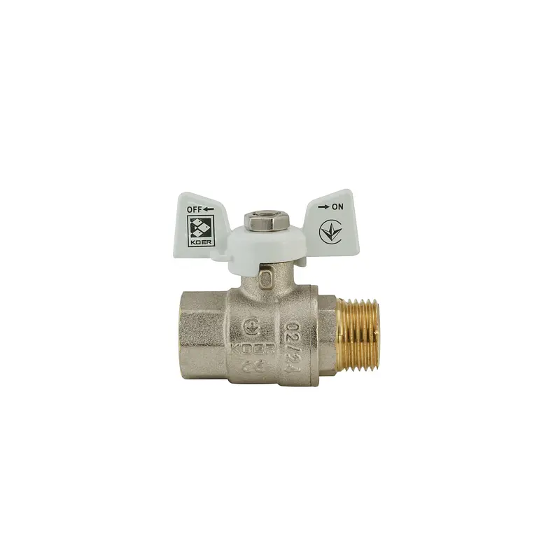 Кран кульовий Koer 1/2" ГШМ (KR.218.W) білий KR0182 - фото 5